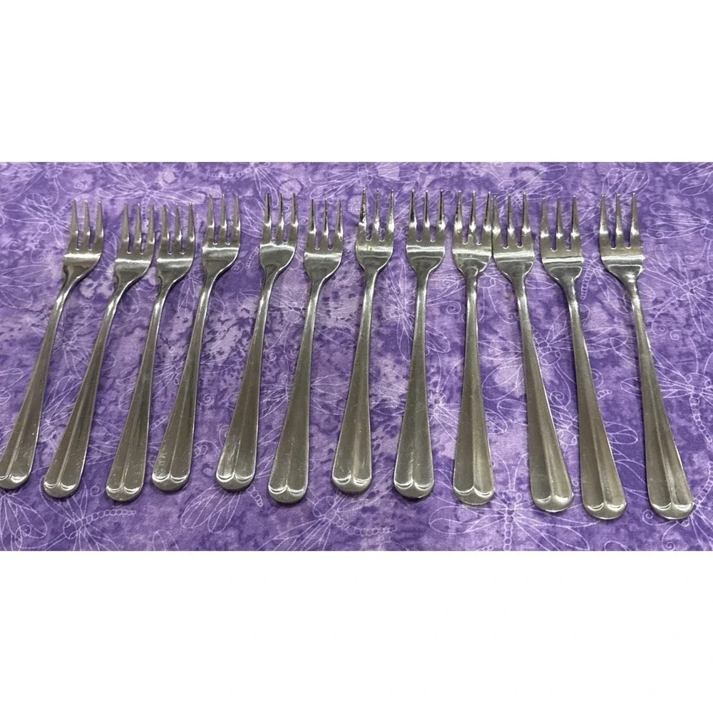 Towle Supreme Stockbridge Cocktail Seafood Forks Fork Stainless Korea Set Of 12